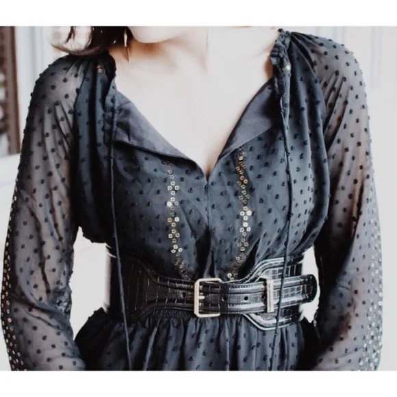 Altuzarra X Target Black Swiss Dot Maxi Dress - Picture 3 of 9